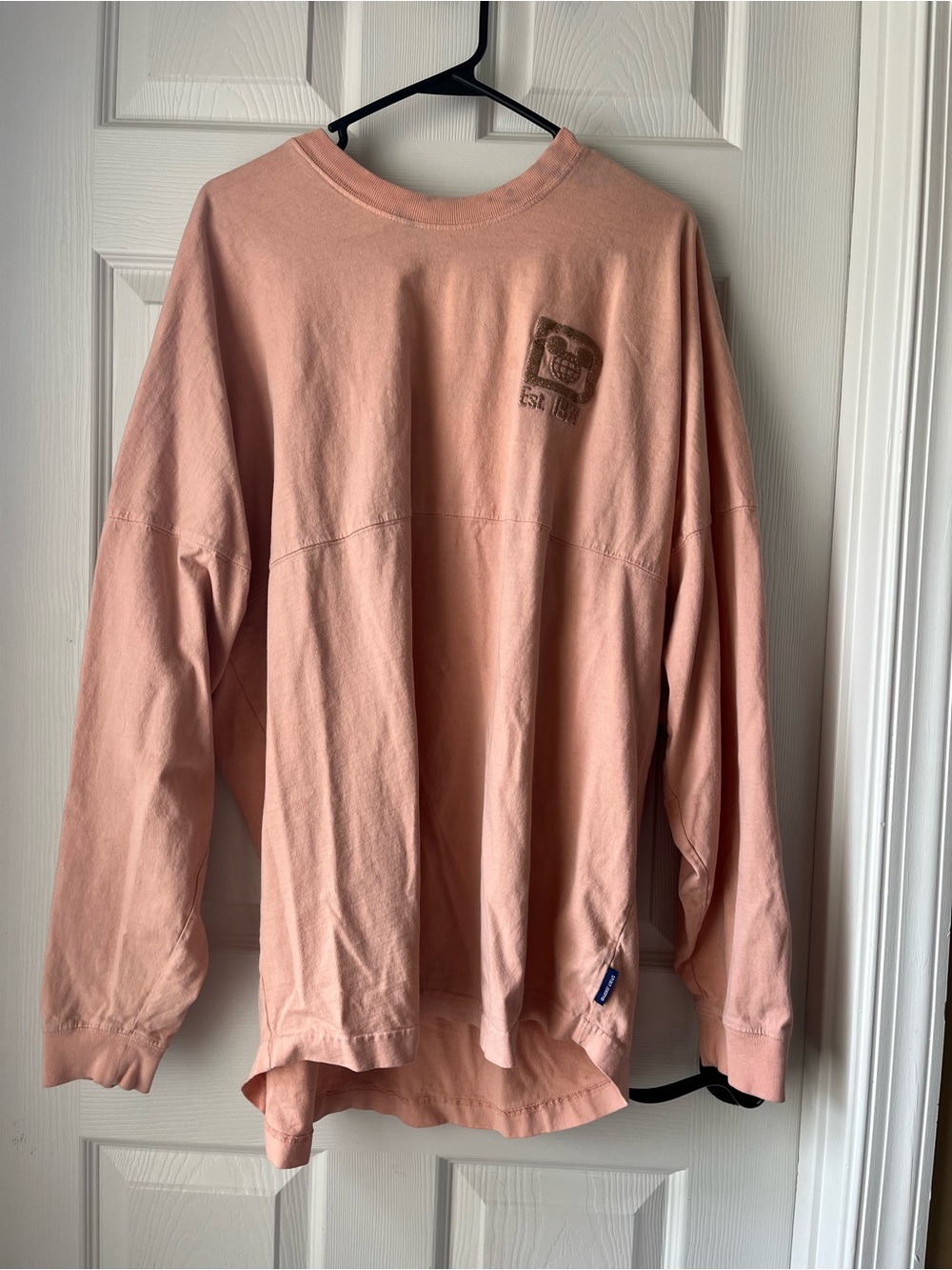 Women’s Long Sleeve Crewneck Shirt - Peach